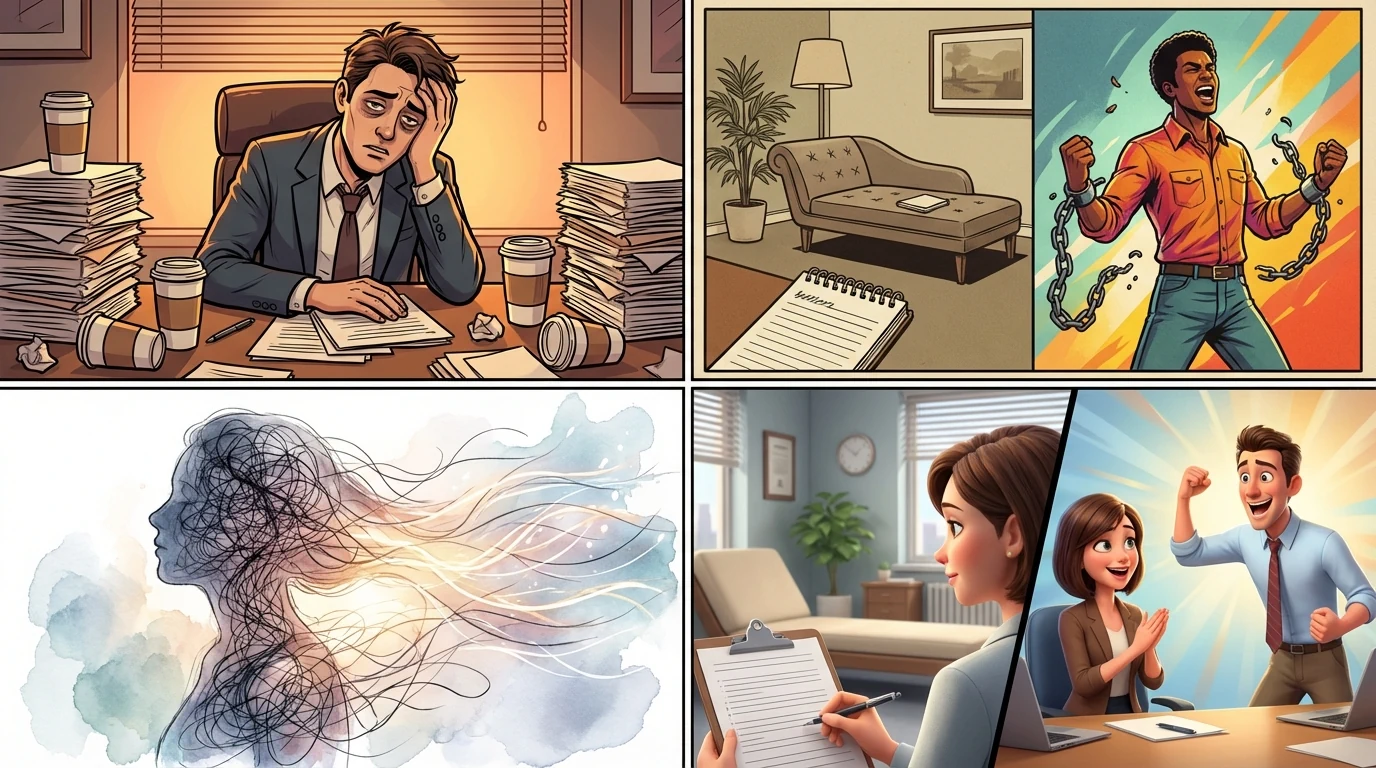 Professioneller Vergleich zwischen Therapie-Setting und dynamischem Coaching-Prozess